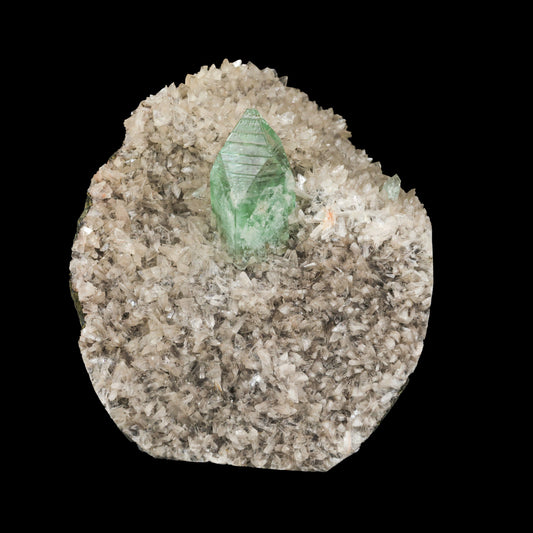 Rare Green Apophyllite with Heulandite Natural Mineral Specimen # B 7054 – Apophyllite