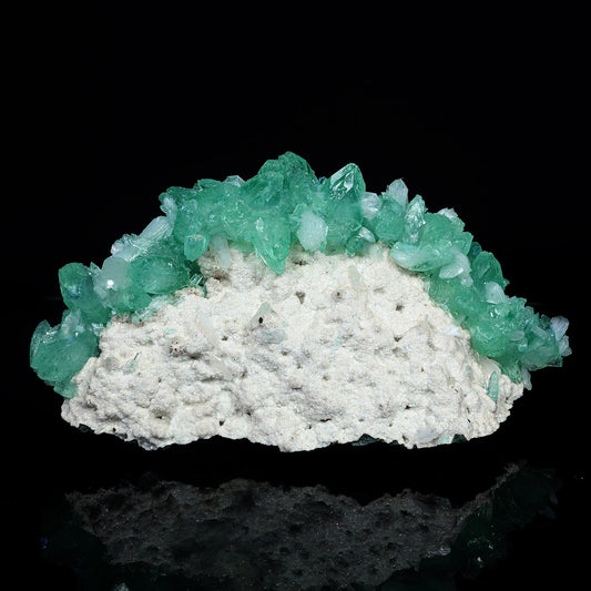 Rare Green Apophyllite with Mordenite Natural Mineral Specimen #TC24-16
