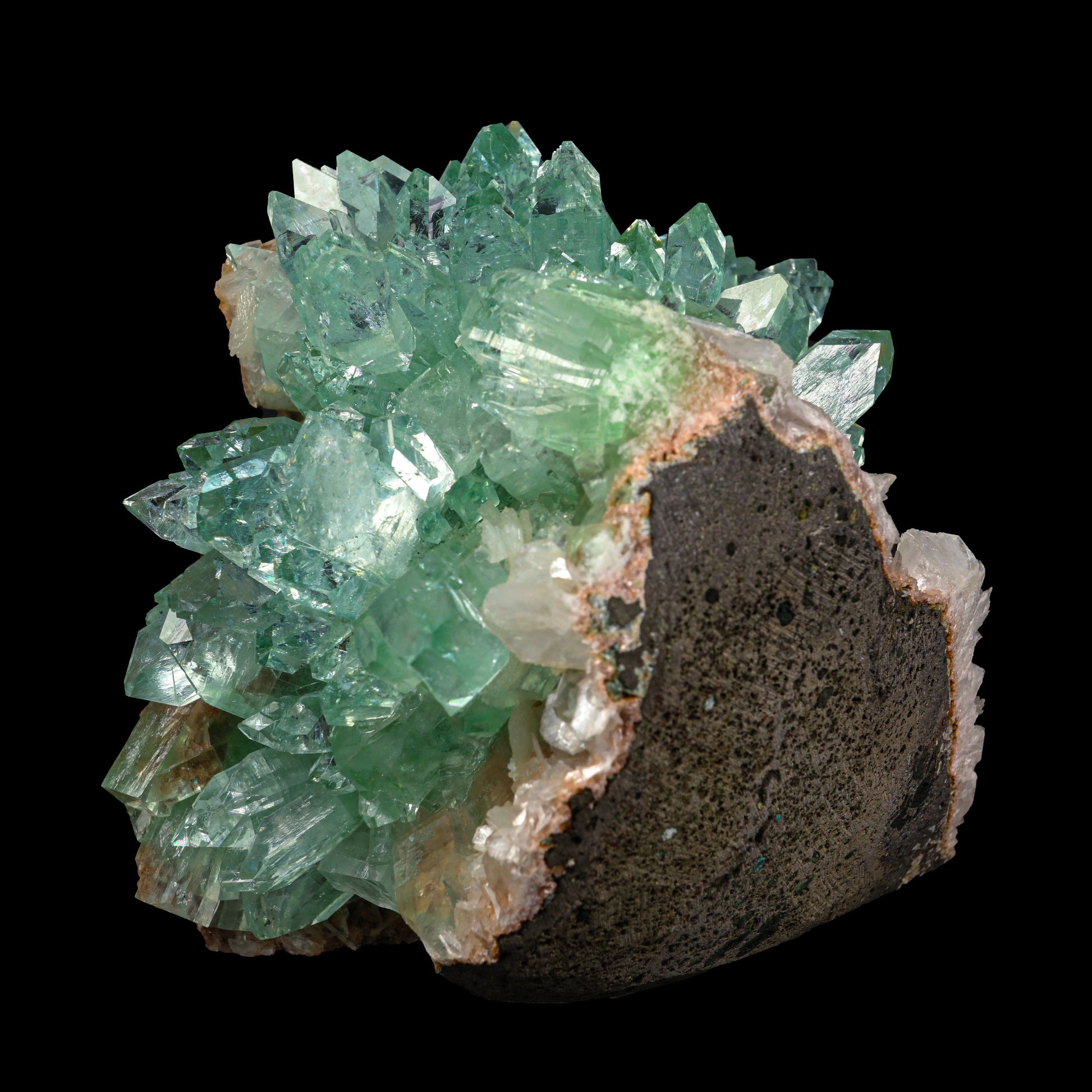 Rare Green Floral Apophyllite sharp terminated Natural Mineral Specimen USA – Apohyllite