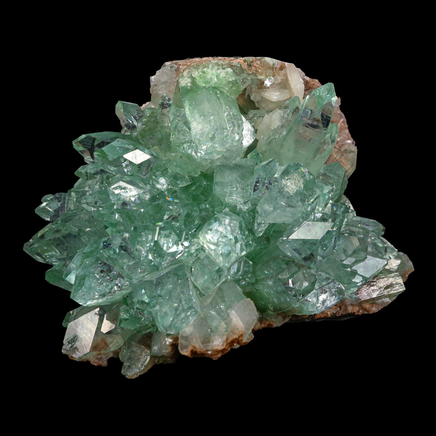 Rare Green Floral Apophyllite sharp terminated Natural Mineral Specimen USA – Apohyllite