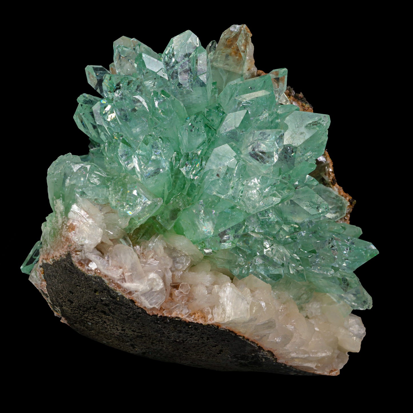 Rare Green Floral Apophyllite sharp terminated Natural Mineral Specimen USA – Apohyllite