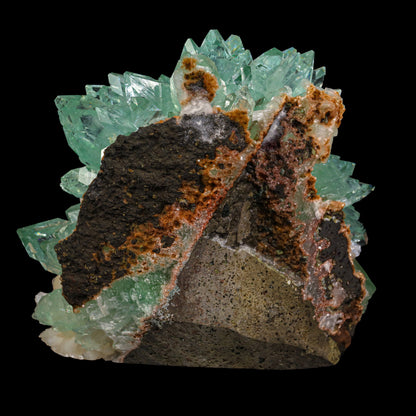 Rare Green Floral Apophyllite sharp terminated Natural Mineral Specimen USA – Apohyllite