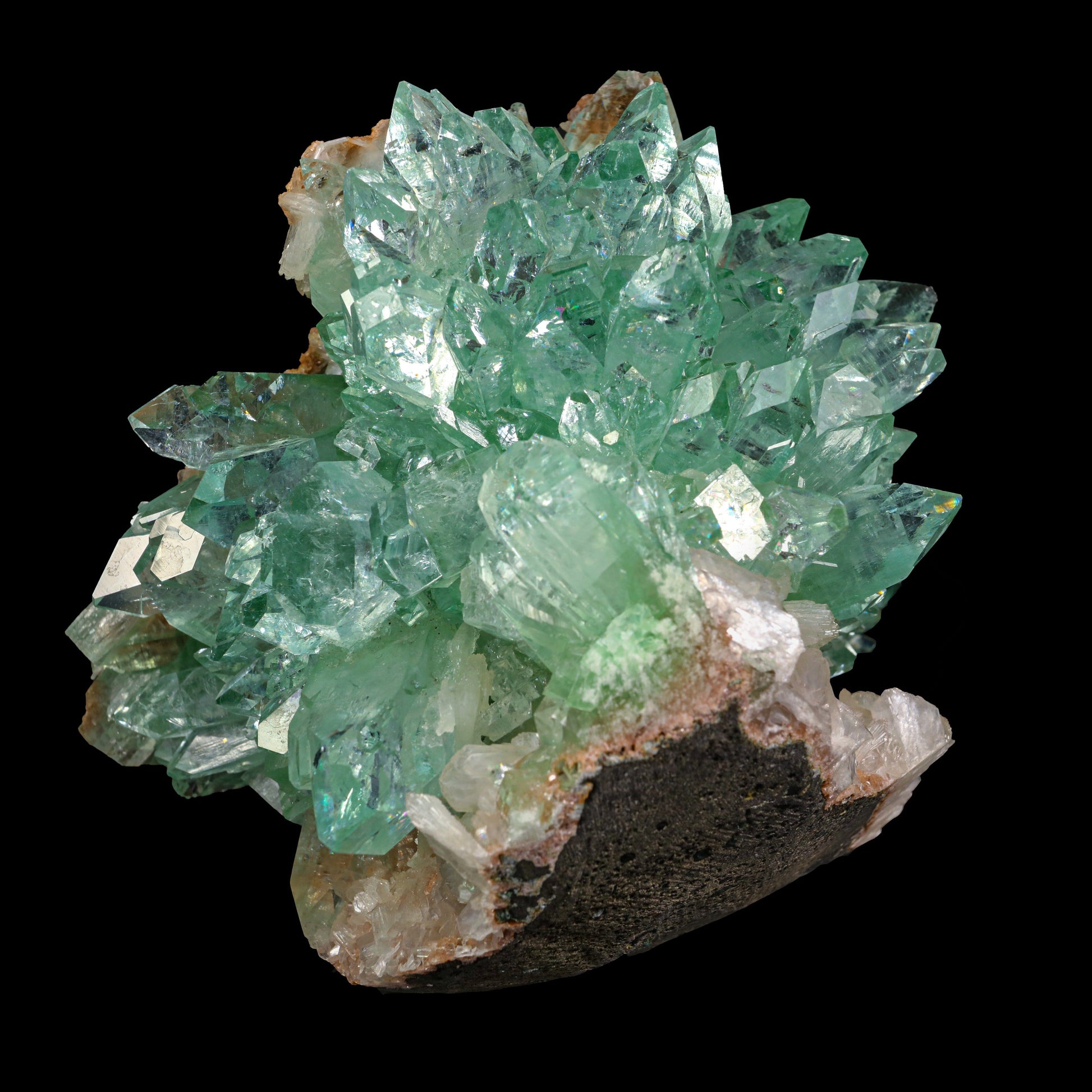 Rare Green Floral Apophyllite sharp terminated Natural Mineral Specimen USA – Apohyllite