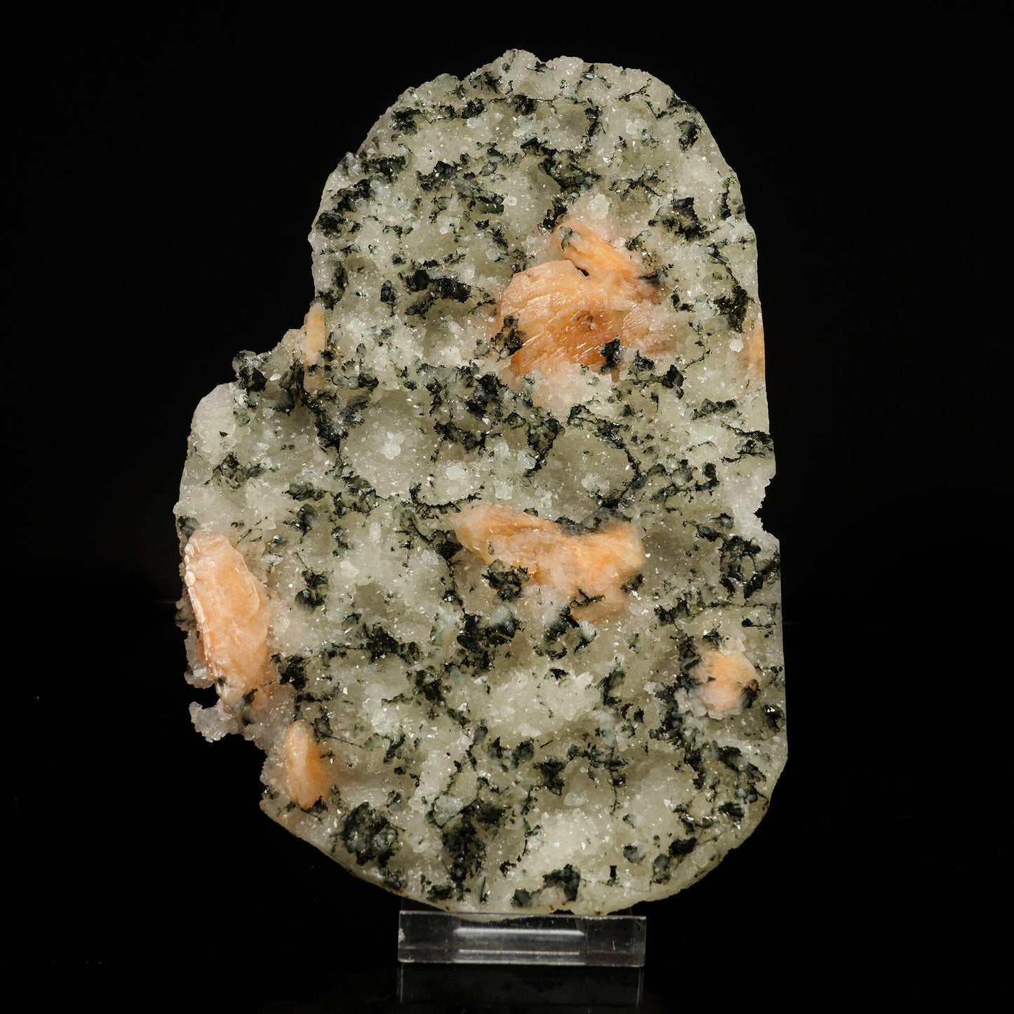 Rare green Julgoldite with pink stilbite Natural Mineral Specimen # B 6779