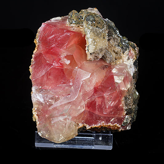 Moldy Raspberry Calcite with Mesolite Specimen – 632g India – Calcite
