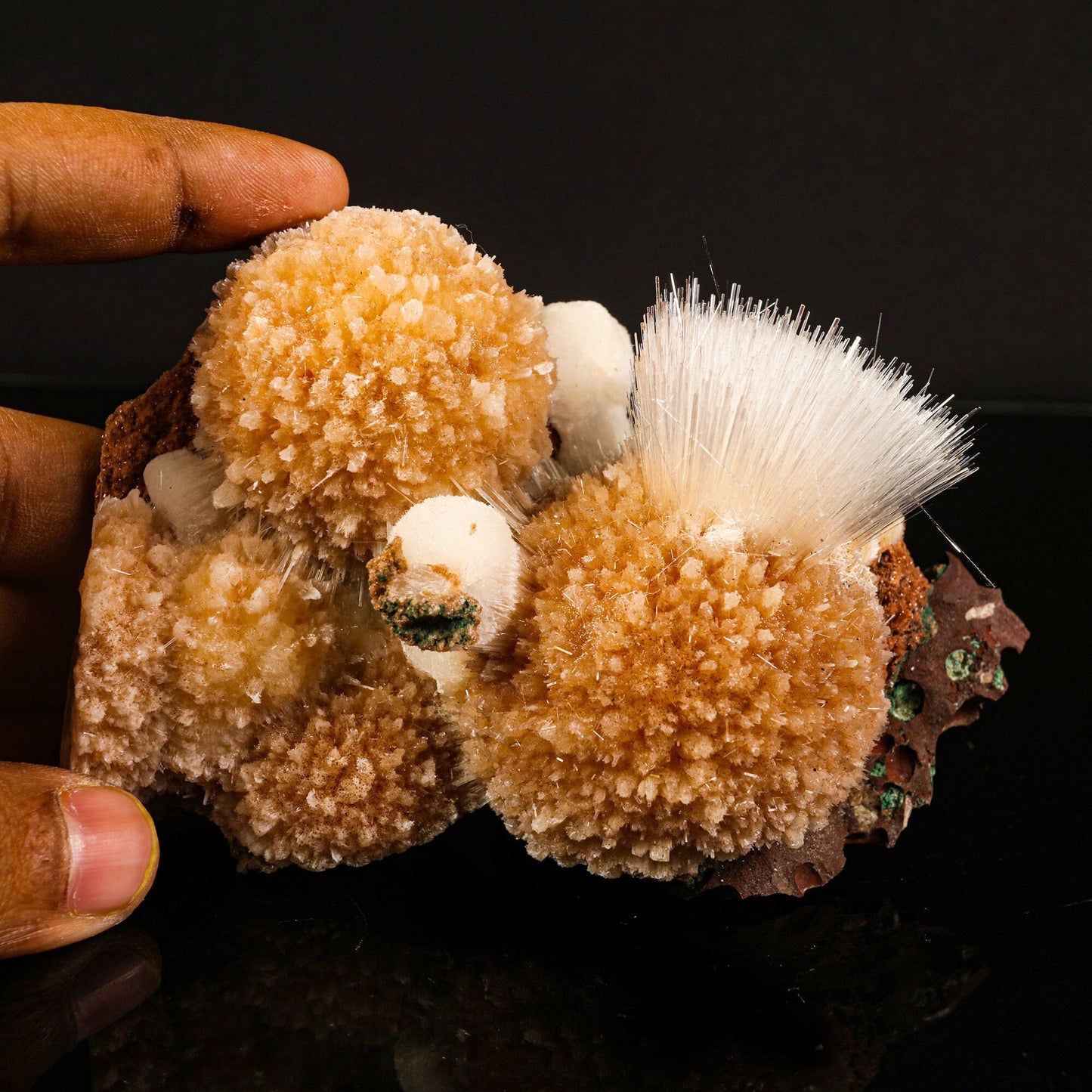 Rare New Find Thomsonite with Mesolite Natural Mineral Specimen # B 6822