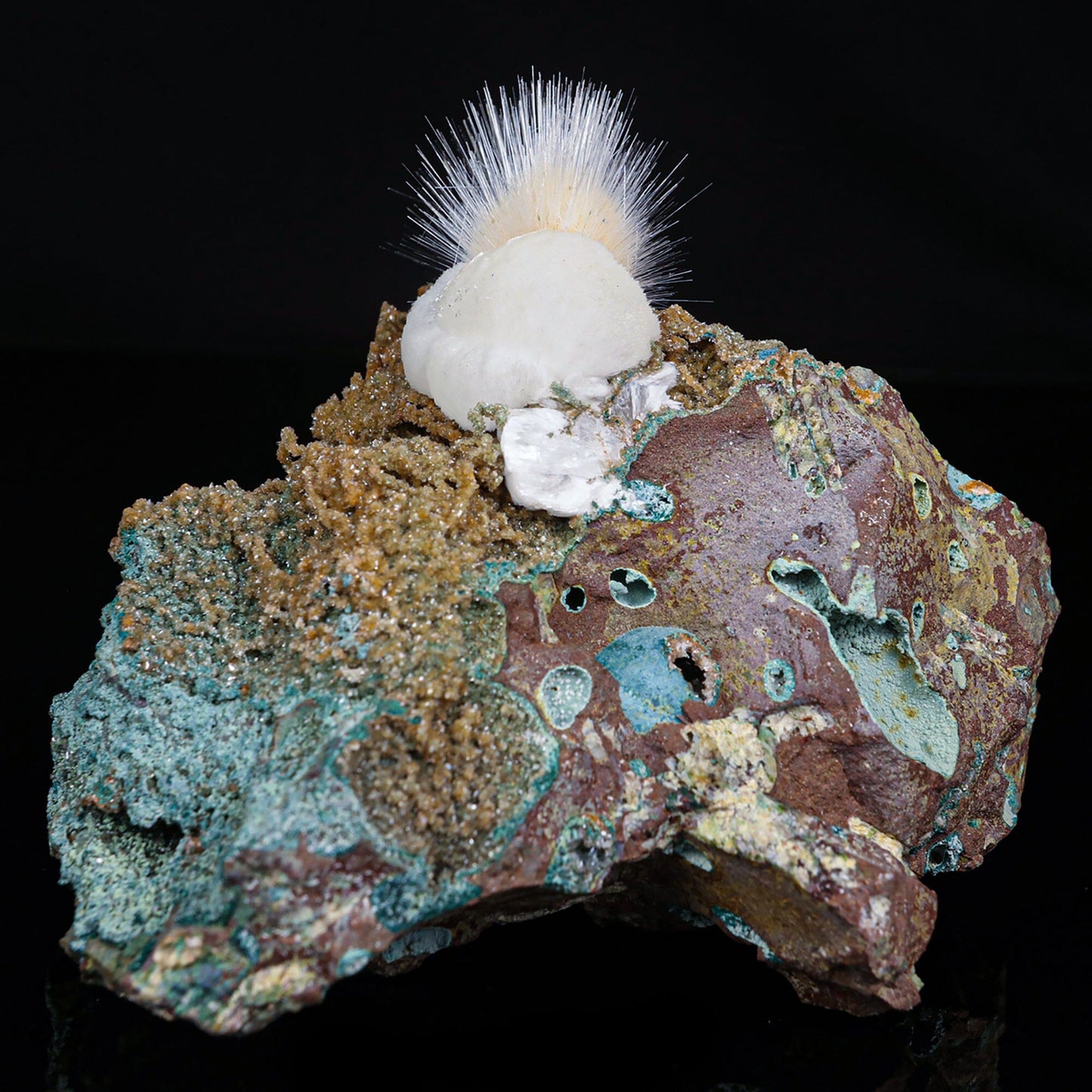 Rare New Find Thomsonite with Mesolite Natural Mineral Specimen # B 6839