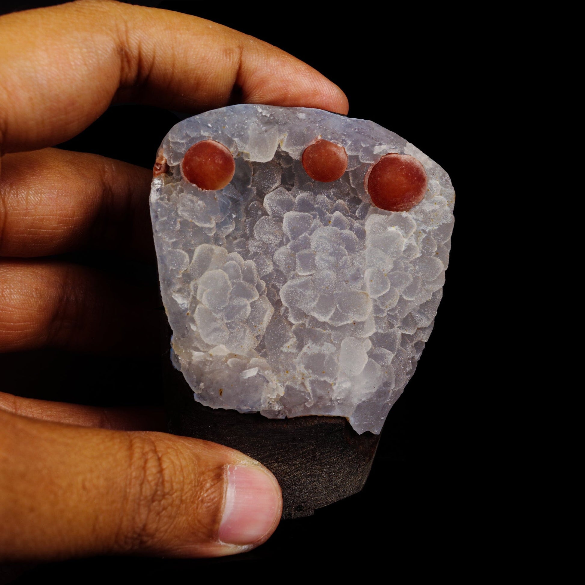 Rare Red Botryoidal Fluorites Natural mineral Specimen – Fluorite
