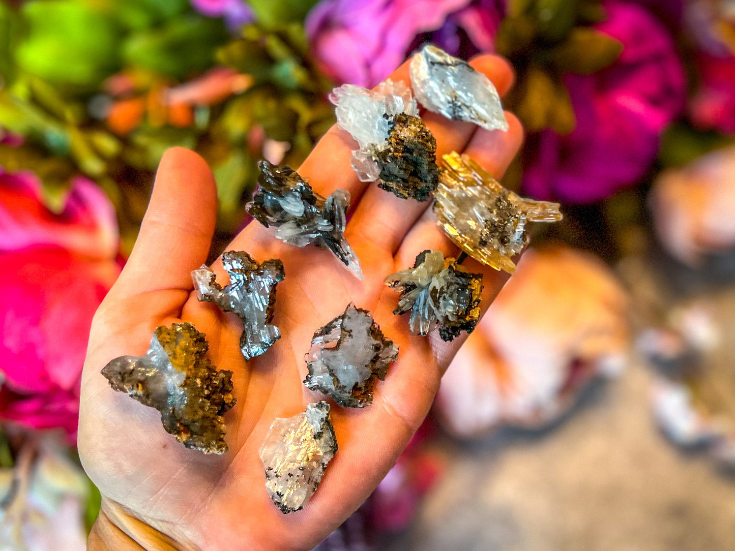Raw Blue Barite Crystal Specimens – 4-9 grams