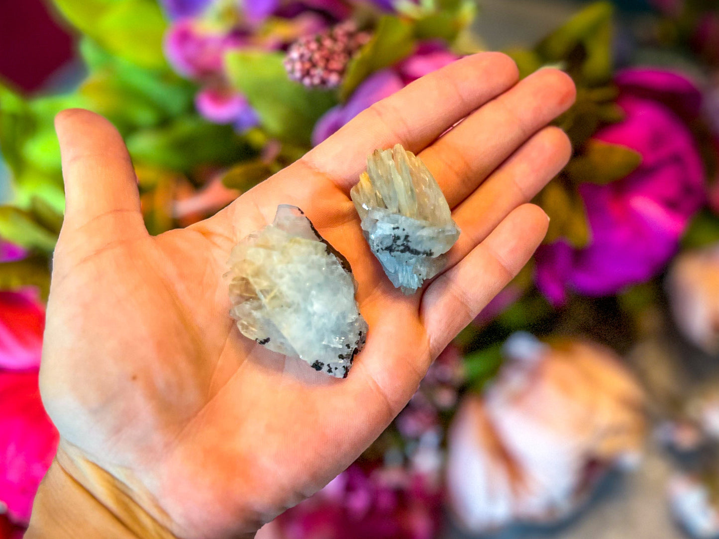 Raw Blue Barite Crystal Specimens – 30-39 grams