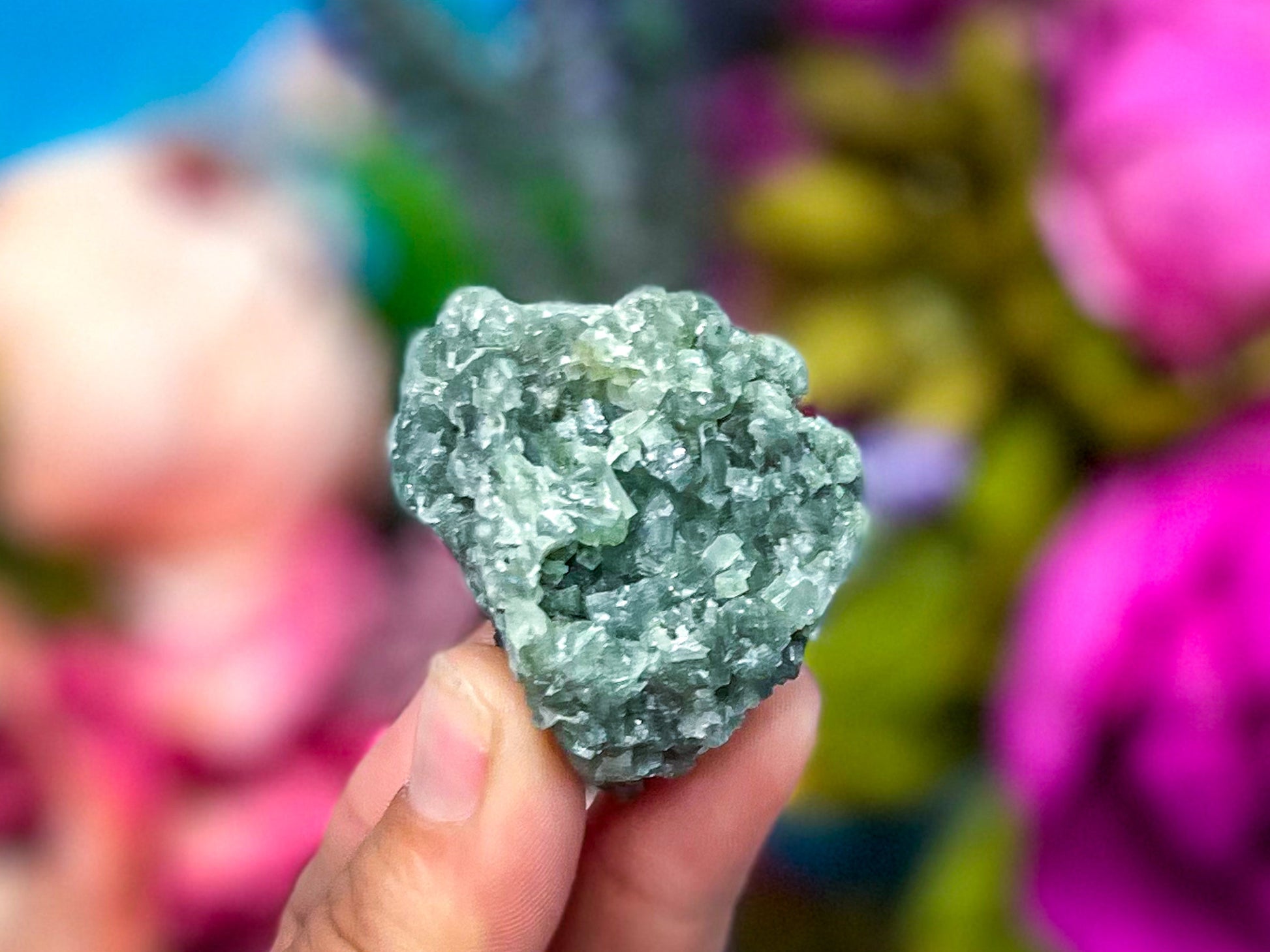 Raw Dark Green Prehnite Specimens – 51-60 GRAMS