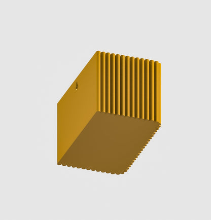 Ribbed Wall Planter Rectangle | 3D Printed Hanging Plant Pot – Wall Planter