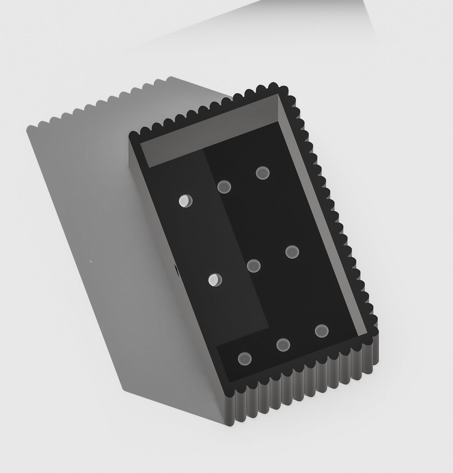 Ribbed Wall Planter Rectangle | 3D Printed Hanging Plant Pot – Wall Planter