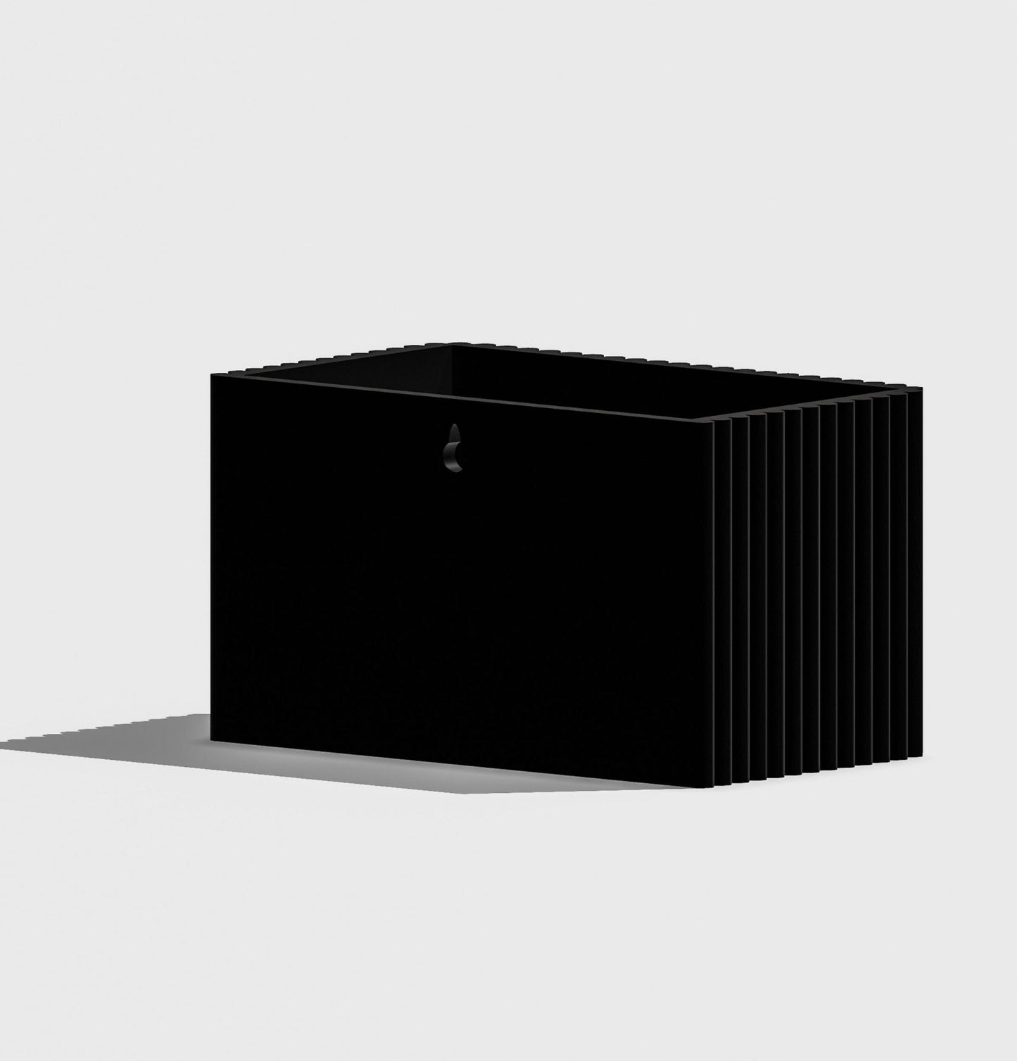 Ribbed Wall Planter Rectangle | 3D Printed Hanging Plant Pot – Wall Planter