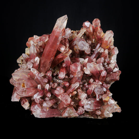 Red Phantom Quartz Cluster Natural Mineral Specimen USA – Thomsonite