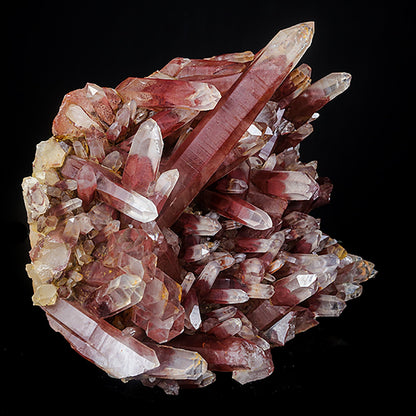 Red Phantom Quartz Cluster Natural Mineral Specimen USA – Thomsonite