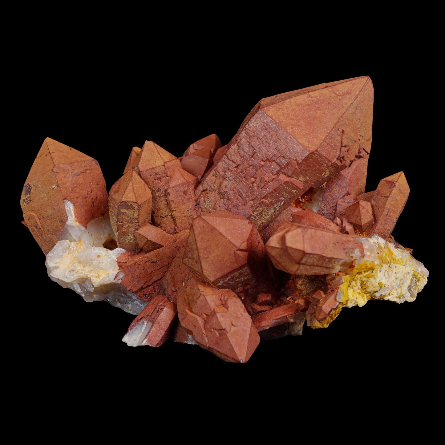 Red Quartz cluster Natural Mineral Specimen – QUARTZ