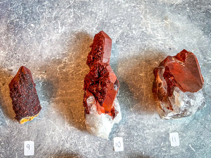 Raw Red Hematoid Quartz Clusters