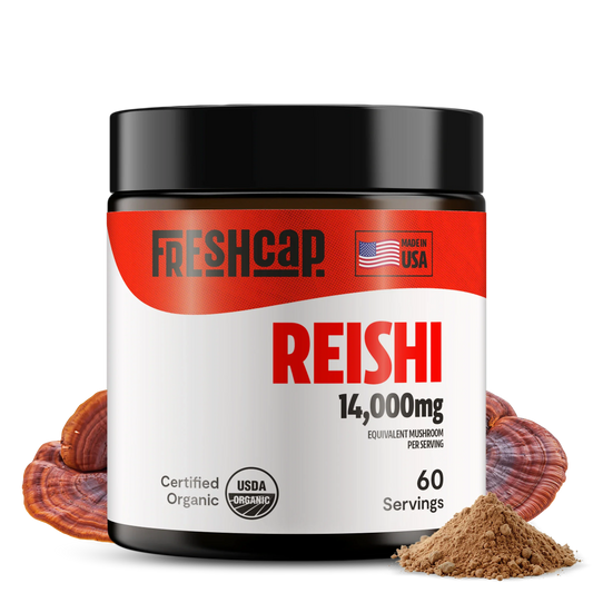 Reishi Mushroom Extract Powder – 14,000mg Dual-Extract Relaxation Blend
