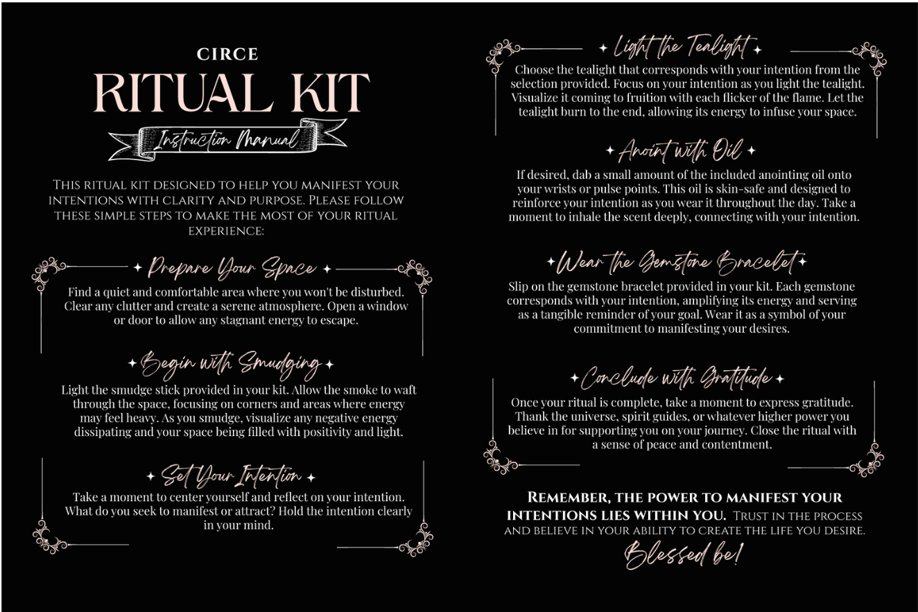 Spell Kits – Ritual Intention Kits for Manifestation (4 Options Available) –
