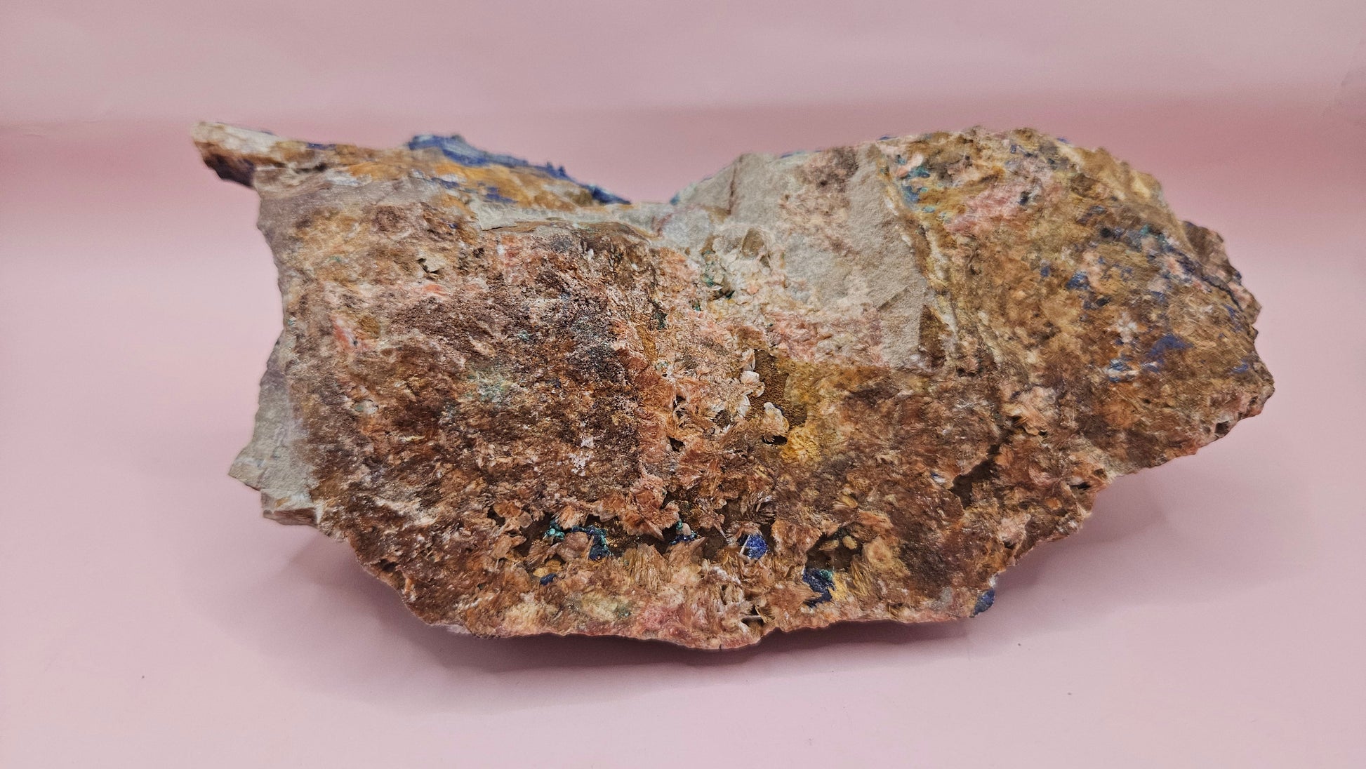 Striking Malachite Azurite Rough Specimen - 1180g | Deep Blue & Vivid Green Copper Mineral –