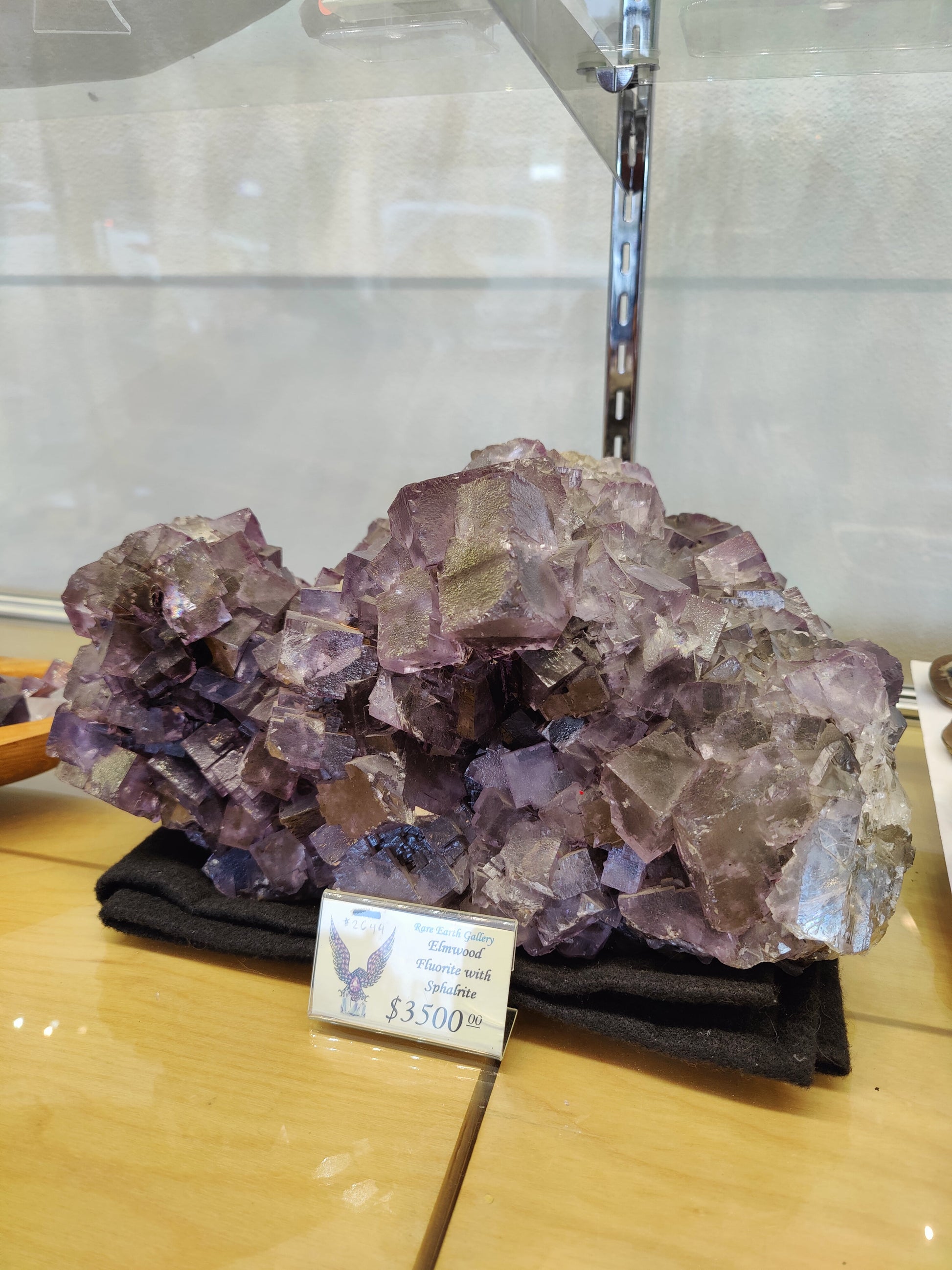 Purple Elmwood Cubic Fluorite Cluster 20.4kg – Minerals
