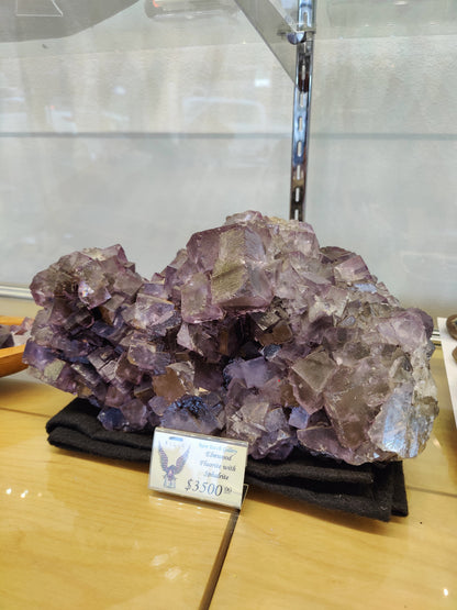 Purple Elmwood Cubic Fluorite Cluster 20.4kg – Minerals