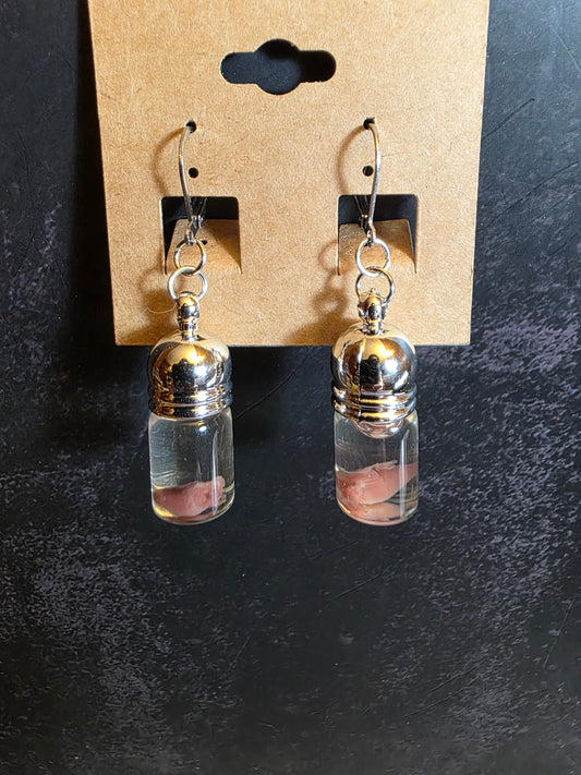 Quail Heart Wet Specimen Earrings –