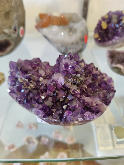 Amethyst with Flower Formation Geode Sculpture – Lapidary