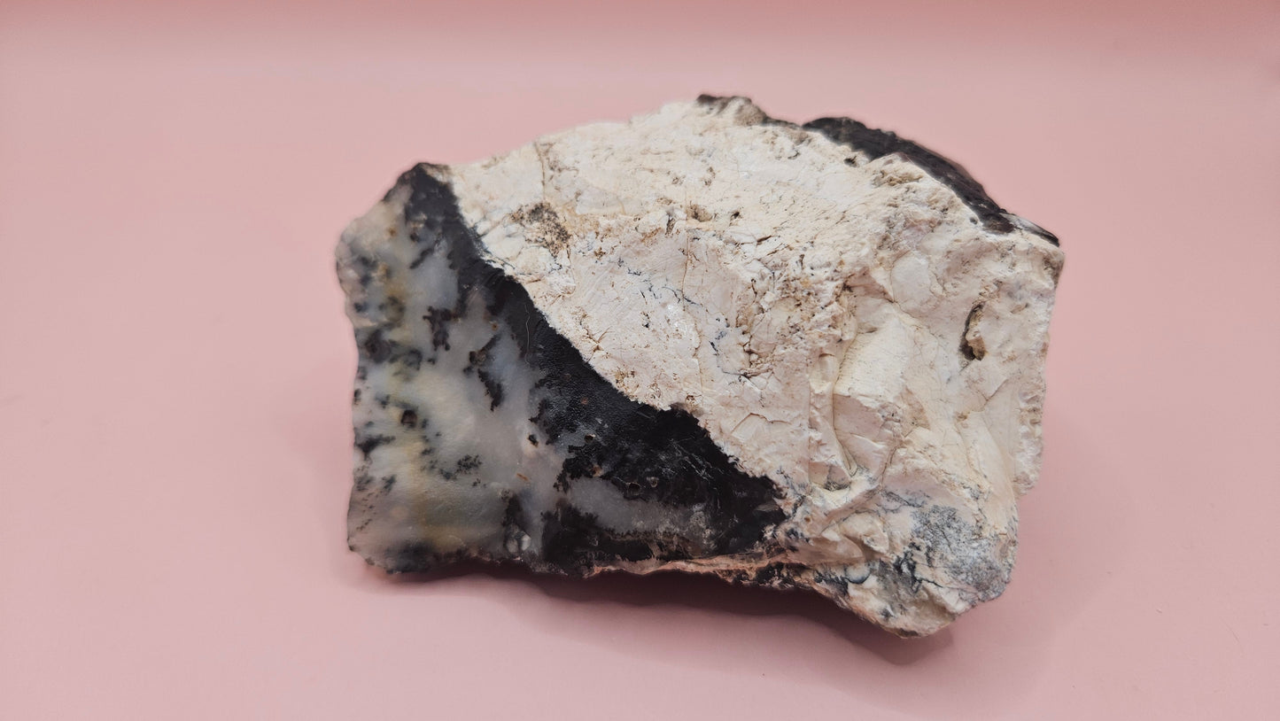 Dendritic Opal Rough Specimen – 304g Natural Collector’s Piece –