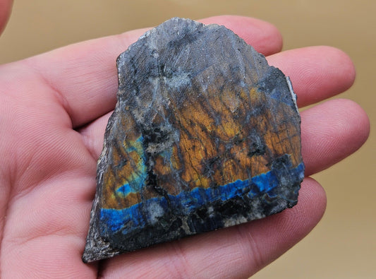 Red Spectrolite Slab from Finland – Rare Flashing Labradorite – 36g Collector’s Piece