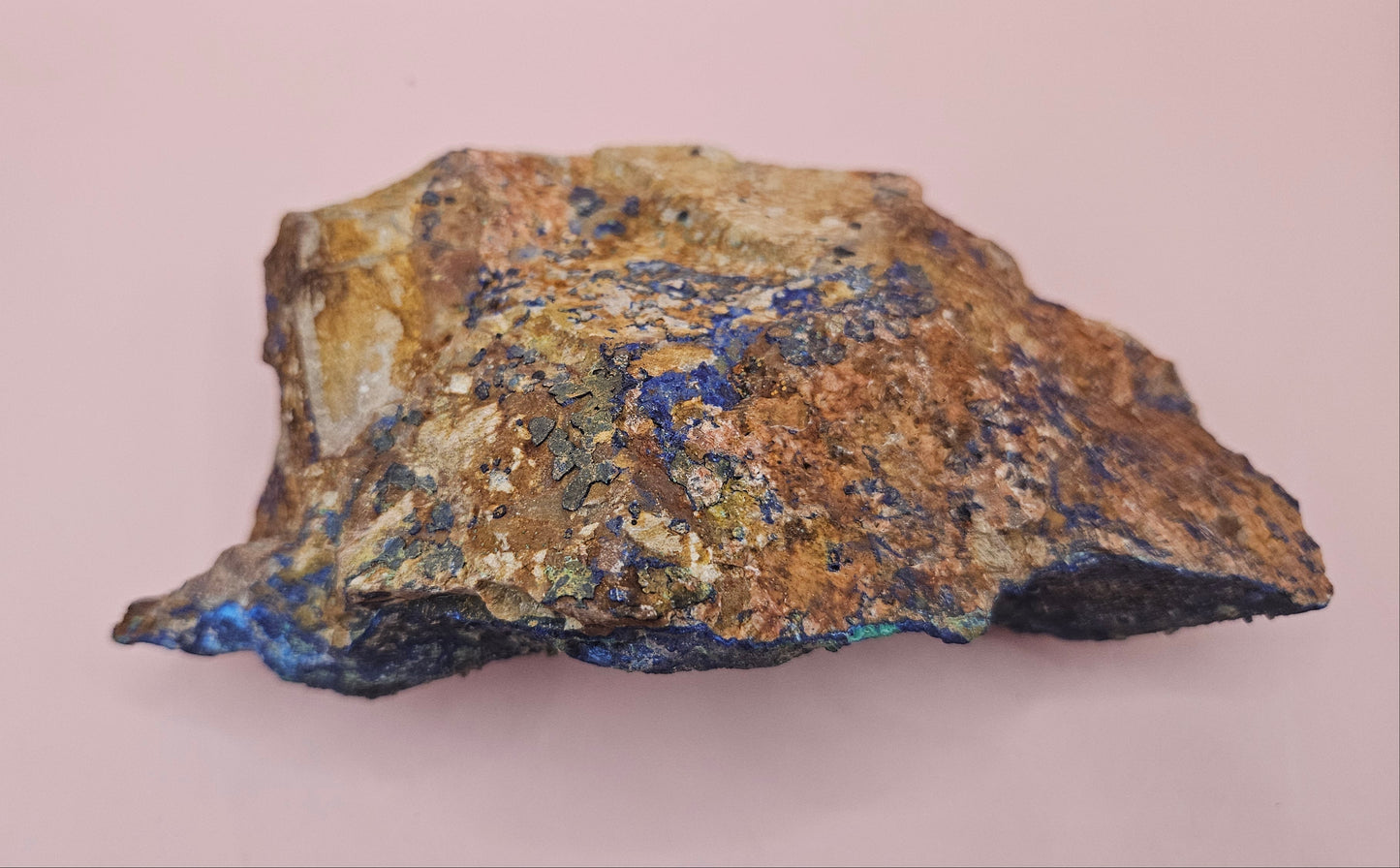 Striking Malachite Azurite Rough Specimen - 1180g | Deep Blue & Vivid Green Copper Mineral –