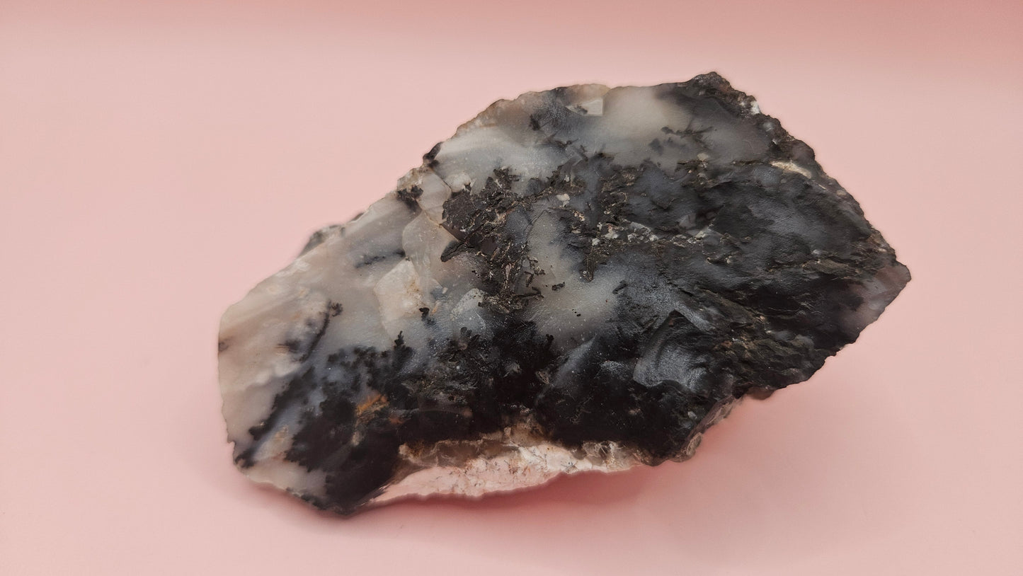 Dendritic Opal Rough Specimen – 304g Natural Collector’s Piece –