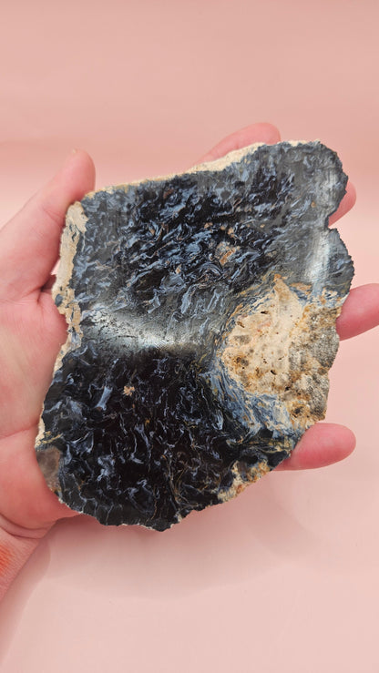 Pietersite Mineral Specimen Slab from Namibia – 5.8x4.2" – 165g