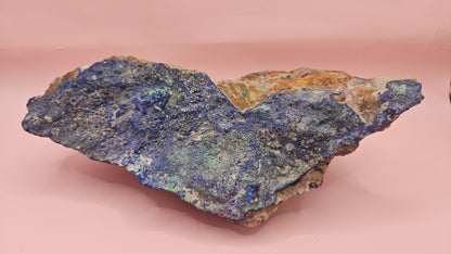 Striking Malachite Azurite Rough Specimen - 1180g | Deep Blue & Vivid Green Copper Mineral –