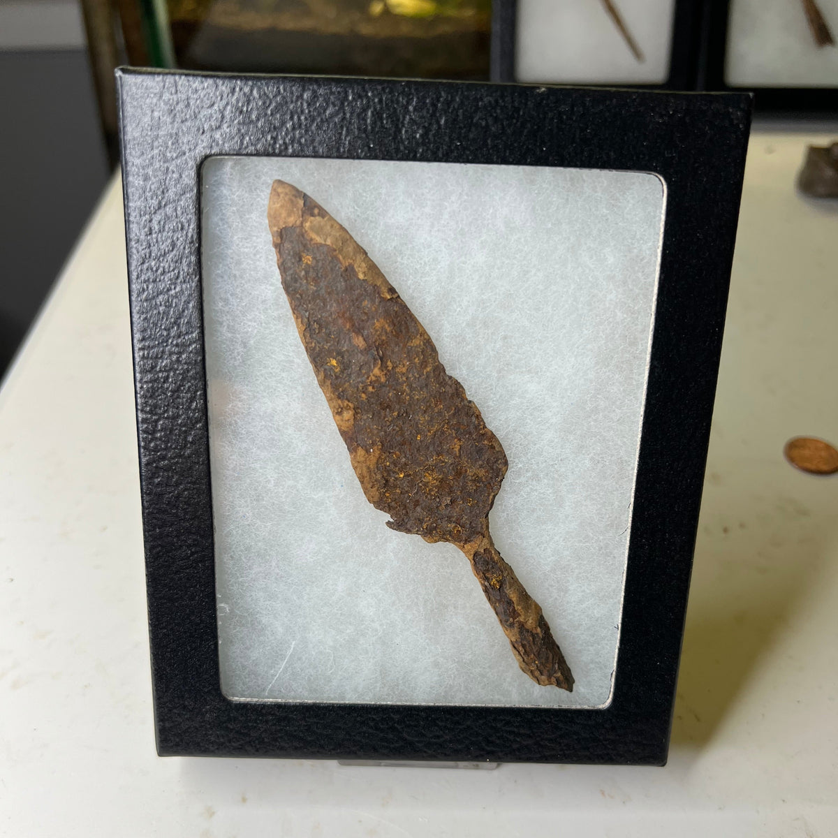 Framed Imperial Roman Iron Hasta Javelin Head, 200–300 AD