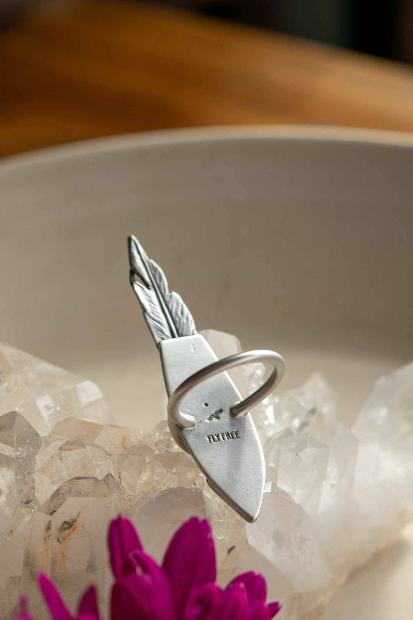 ROSE QUARTZ DIVINER RING