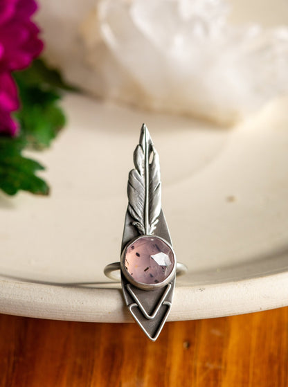 ROSE QUARTZ DIVINER RING