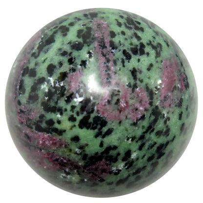 Ruby Zoisite Crystal Sphere | Natural Ruby in Zoisite Stone – Balls