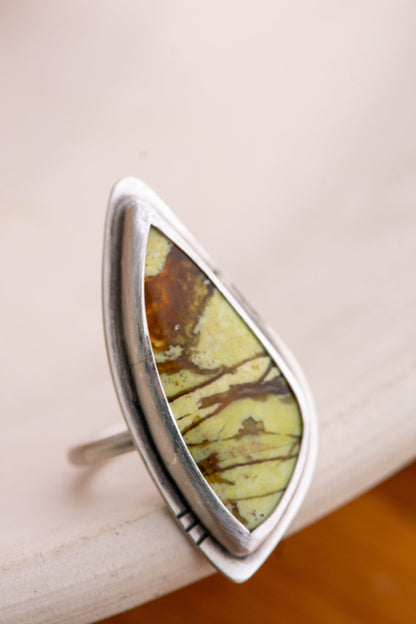 RUMBLING GREEN OPAL RING