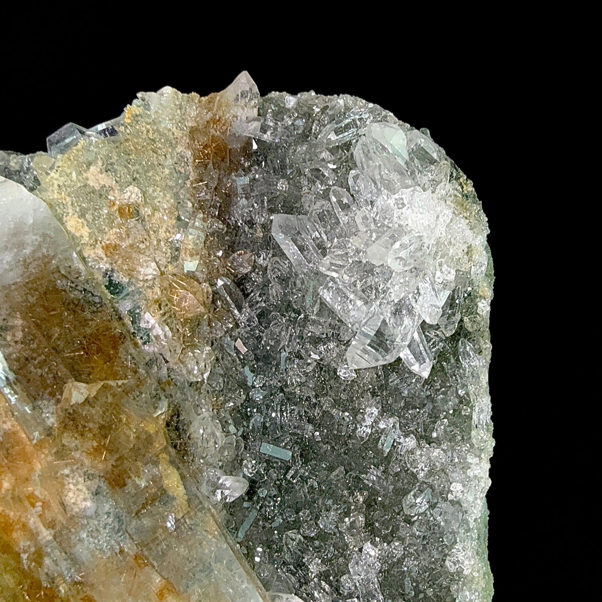 Rutile in Clear Quartz on Chlorite | SELF STANDING | High Quality Mineral | Indian Mineral | Superb Minerals | Collectors Piece – Rutile