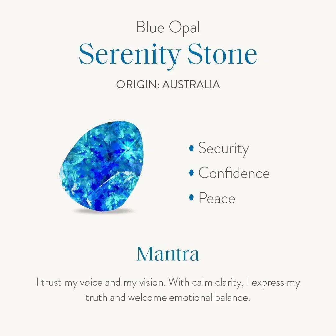 Prophetic Soul Lab Blue Opal Evil Eye Ring – Rings - Womens