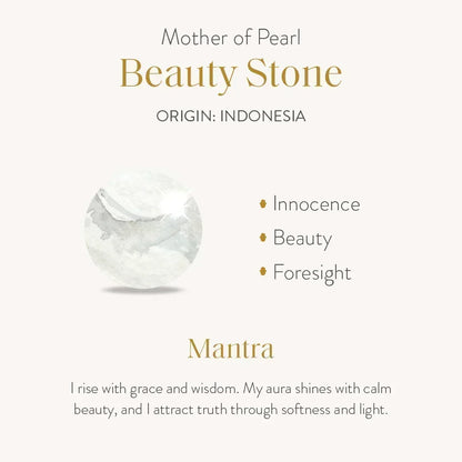 Glowing Energy Evil Eye Mother of Pearl Necklace