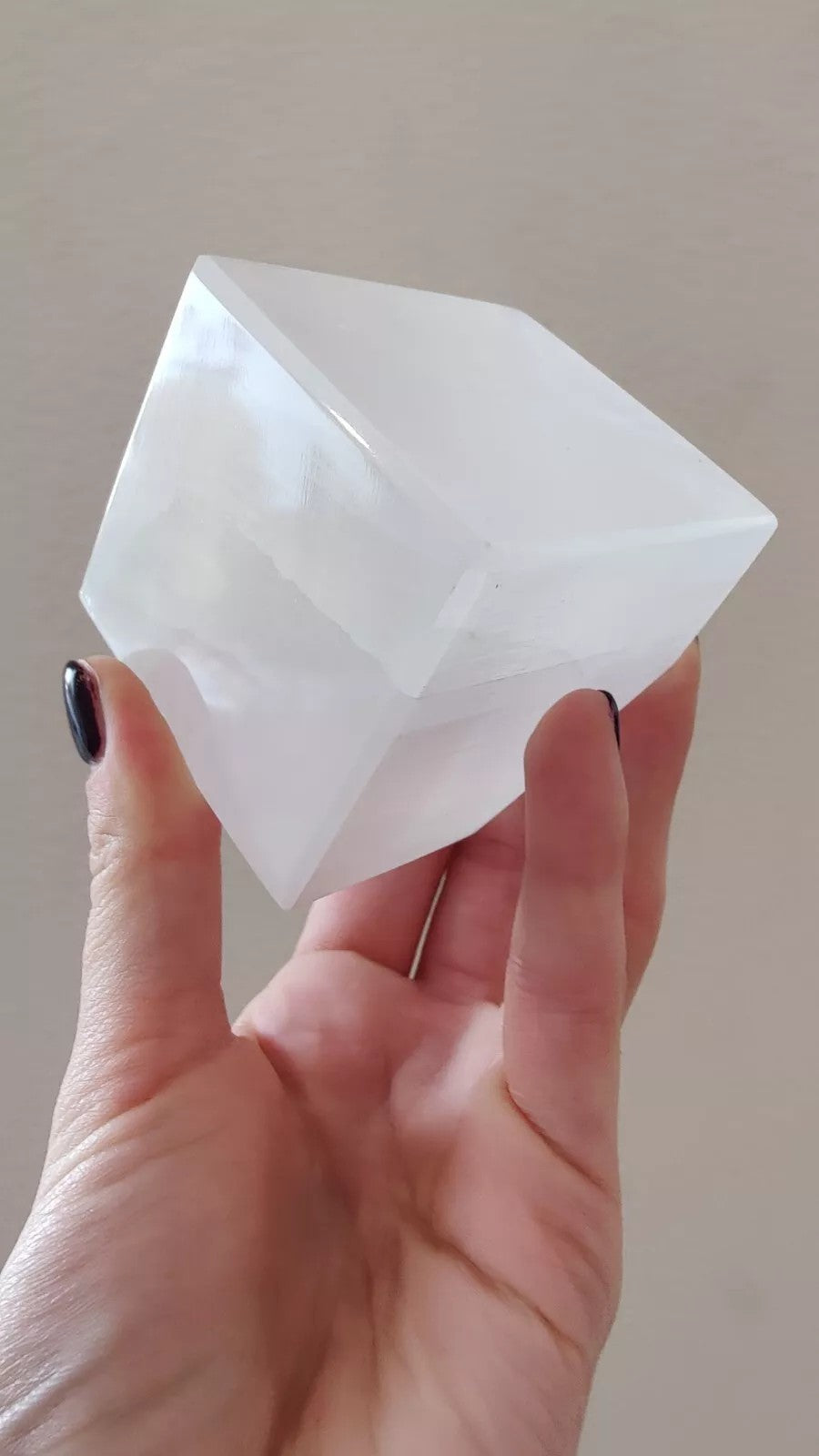Selenite Standing Cube 5cm – Lapidary