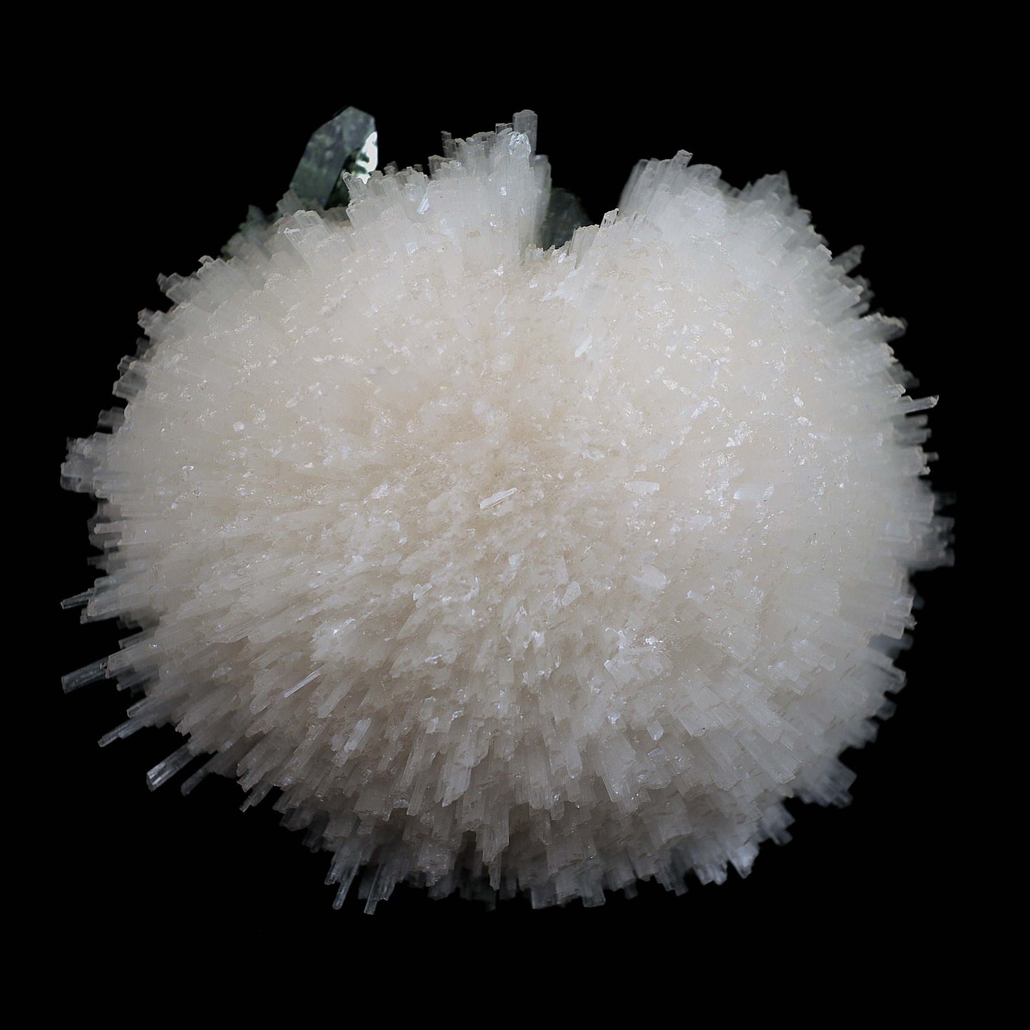 Scolecite Ball with Green Apophyllite Natural Mineral Specimen  # B 4526