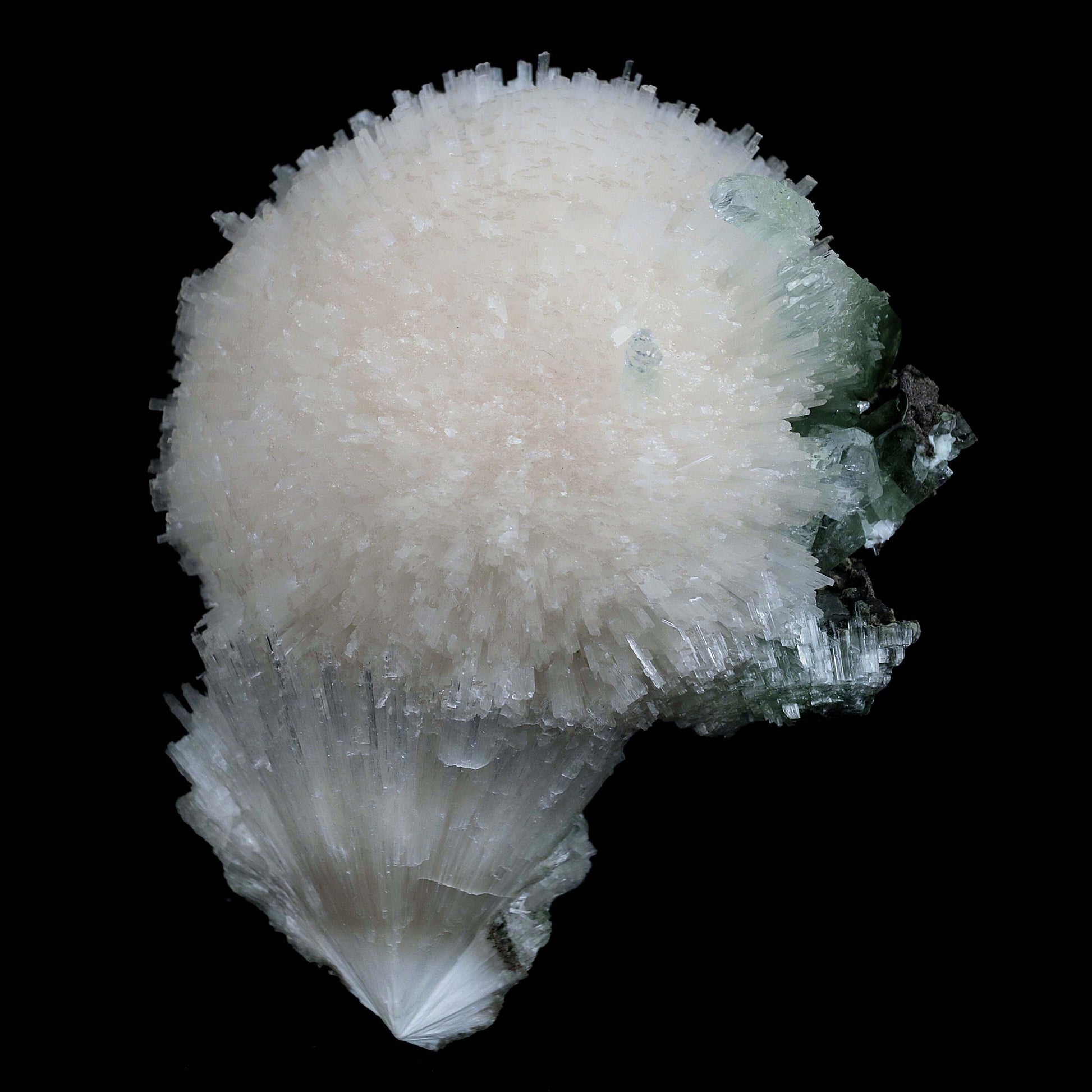 Scolecite Galssy Spehere with Apophyllite Natural Mineral Specimen # B 4609 – Scolecite