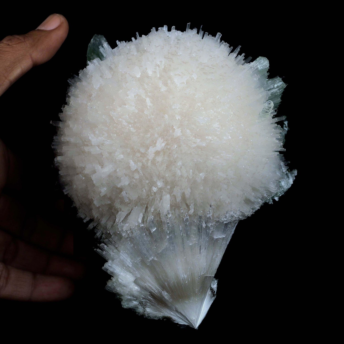 Scolecite Galssy Spehere with Apophyllite Natural Mineral Specimen # B 4609 – Scolecite