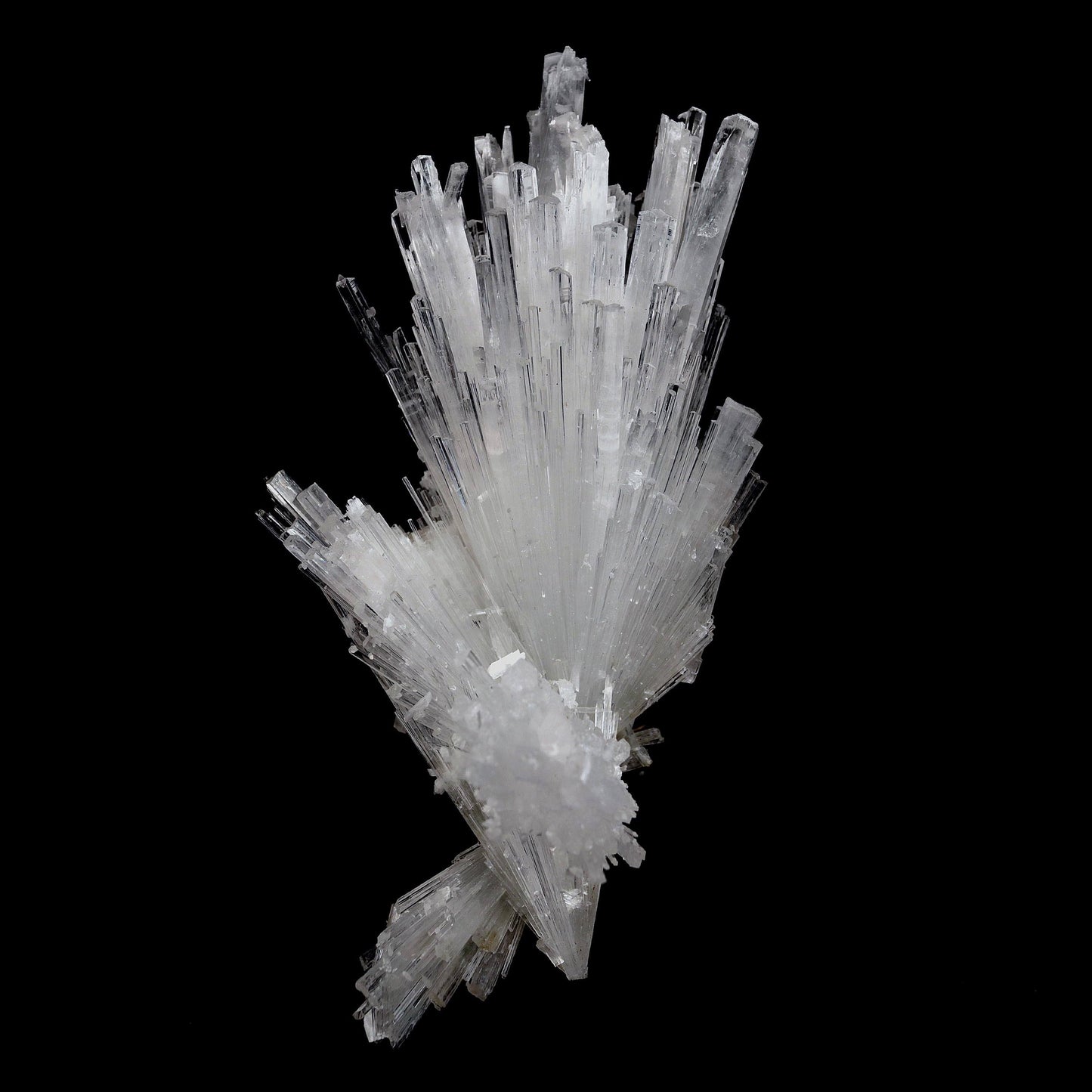 Scolecite Glassy Spray Natural Mineral Specimen # B 4608 – Scolecite