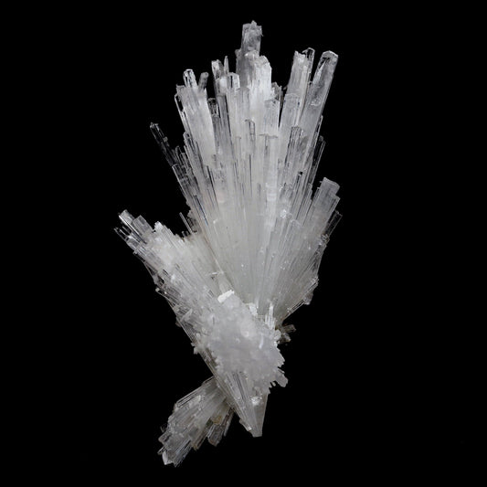 Scolecite Glassy Spray Natural Mineral Specimen # B 4608 – Scolecite