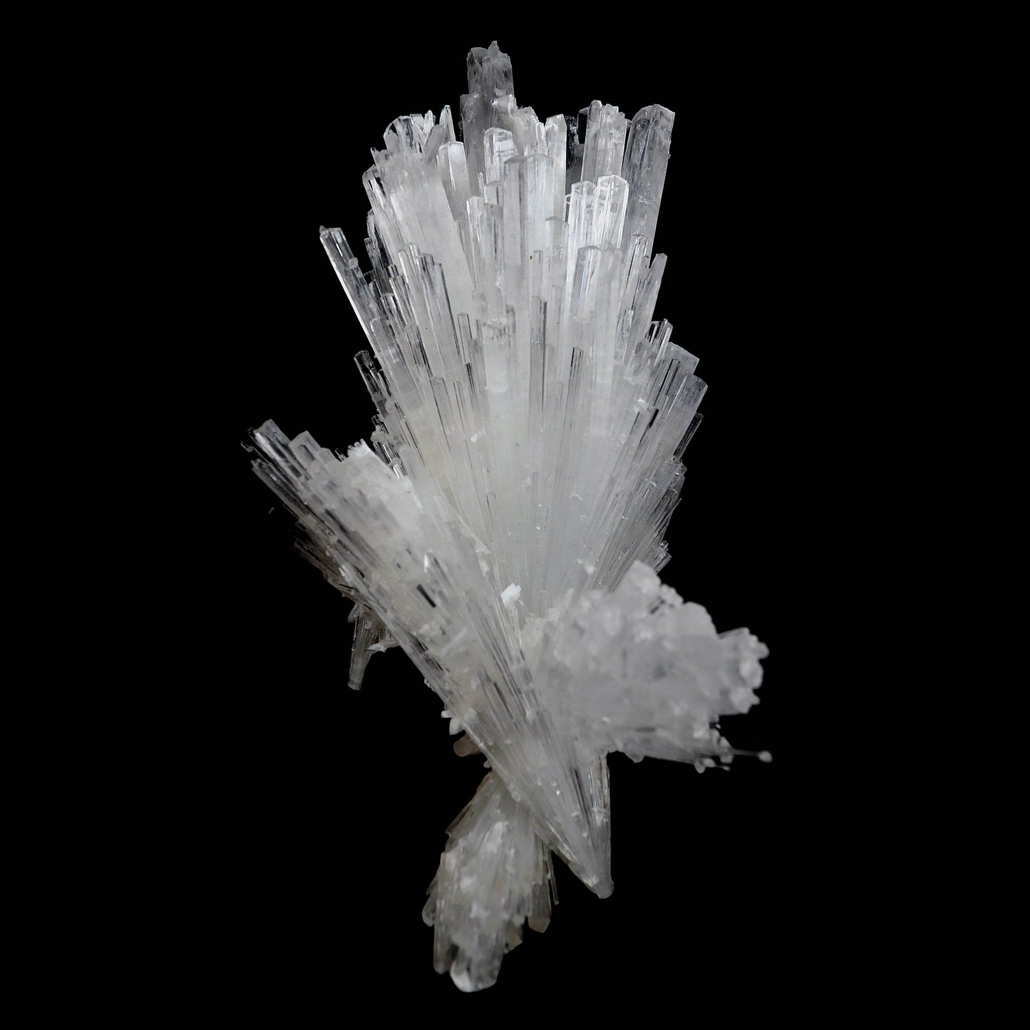 Scolecite Glassy Spray Natural Mineral Specimen # B 4608 – Scolecite
